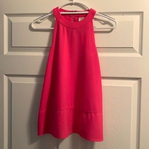 Hot pink paper crane tank. Size small